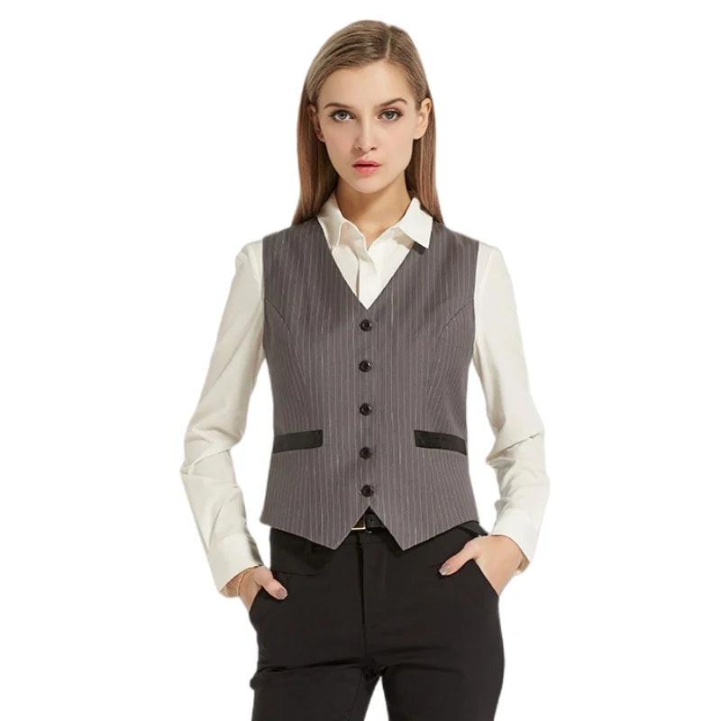 AJ506 Button-Front Waistcoat — original supplier photo with background text removed.