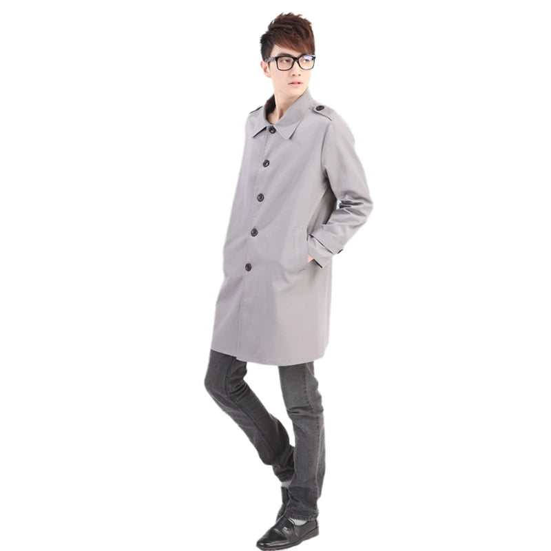 AJ808 Lapel-Collar Button Coat — original supplier photo with background text removed.