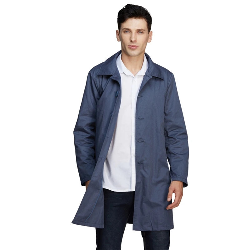 AJ804 Single-Breasted Coat — original supplier photo with background text removed.
