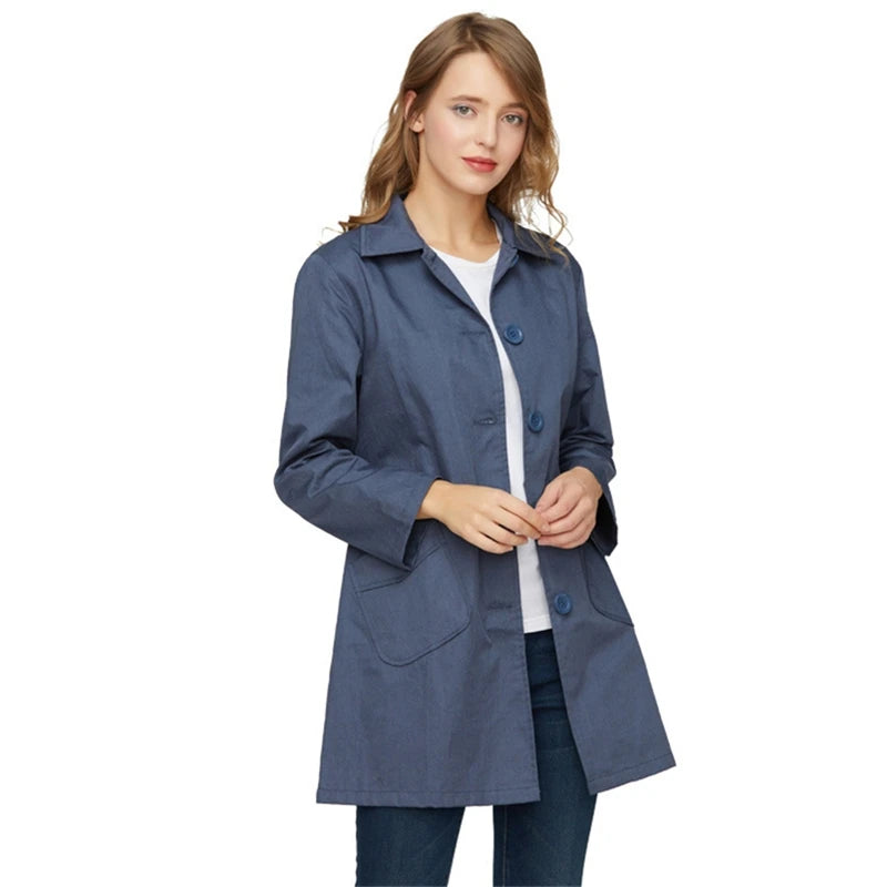 AJ803 Collared Longline Coat — original supplier photo with background text removed.